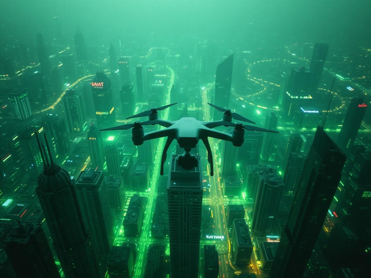 Visão aérea de cidade sustentável